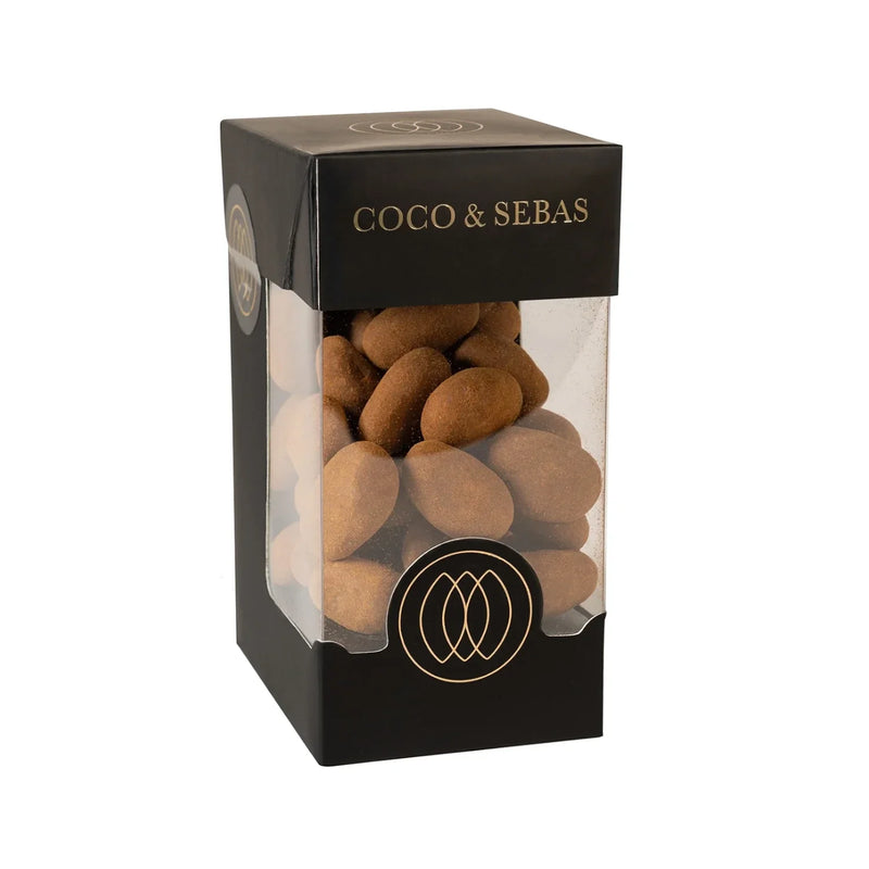 amandeldragees met chocolade en kaneel