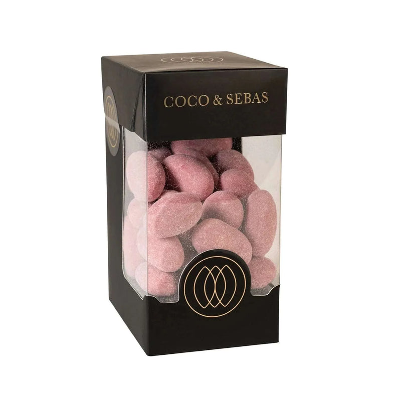 amandeldragees met ruby chocolade