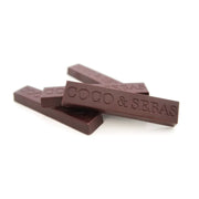 bites van pure chocolade
