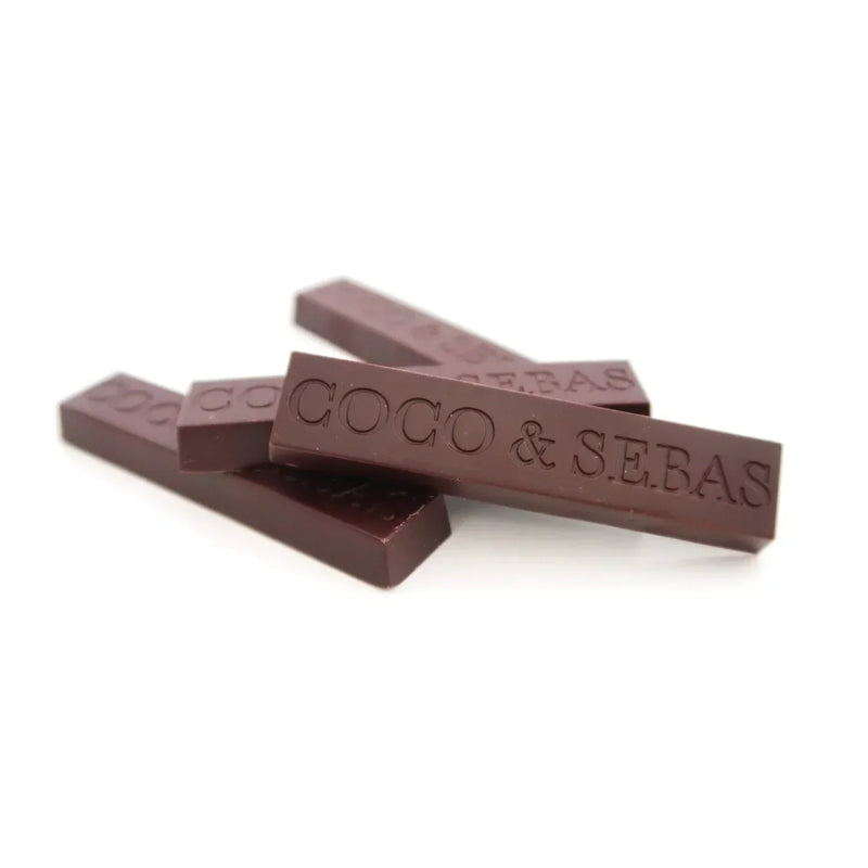 bites van pure chocolade