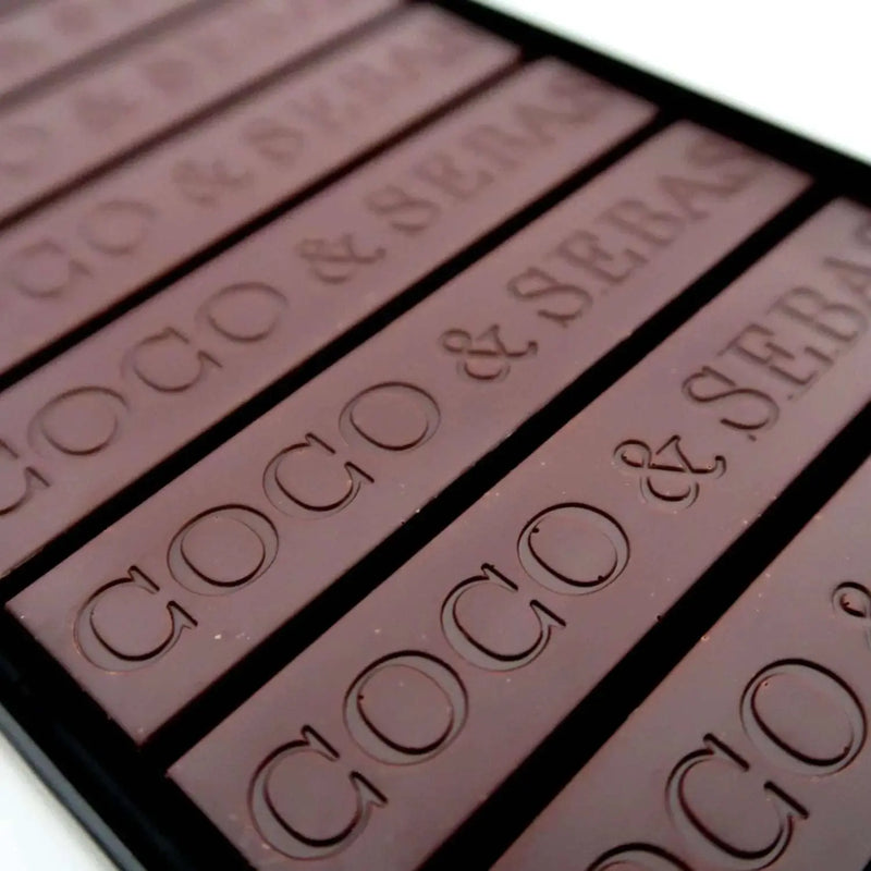 bites van pure chocolade