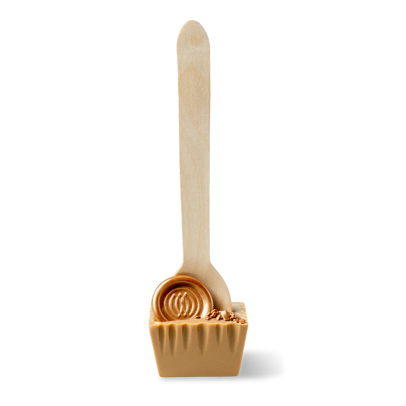 Chocolademelk lepel Karamel