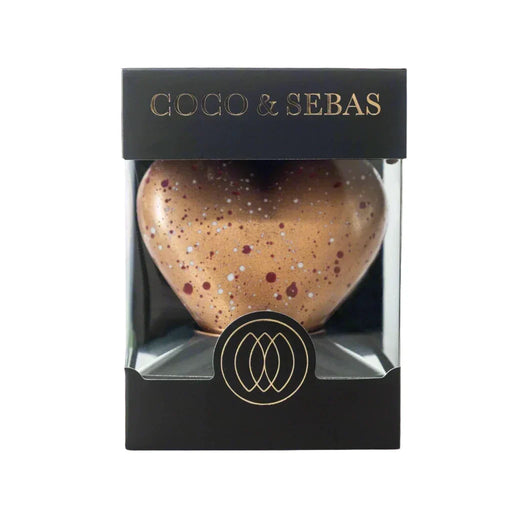 Love - pure chocolade hartje brons Coco & Sebas chocolade cadeau
