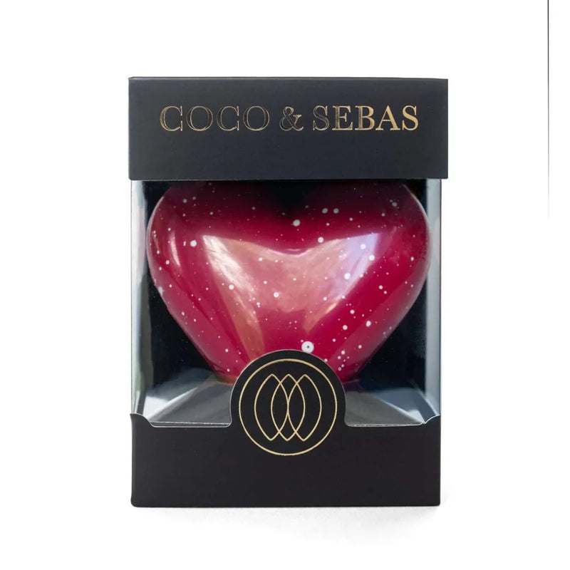 Big Love - rood melkchocolade hart Coco & Sebas chocolade cadeau