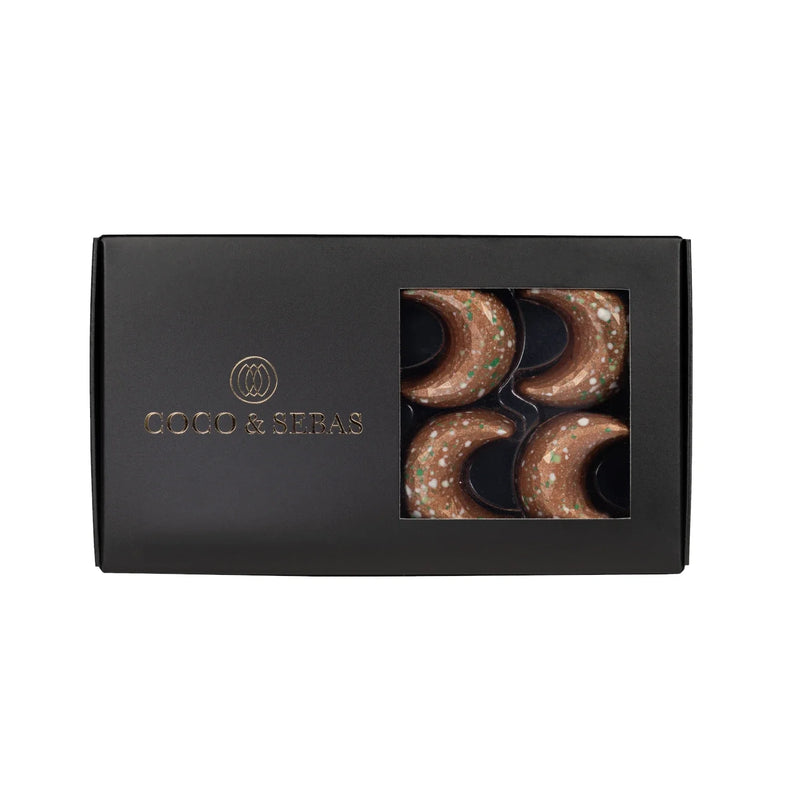 Maantjes bonbons honing saffraan 8 stuks in verpakking